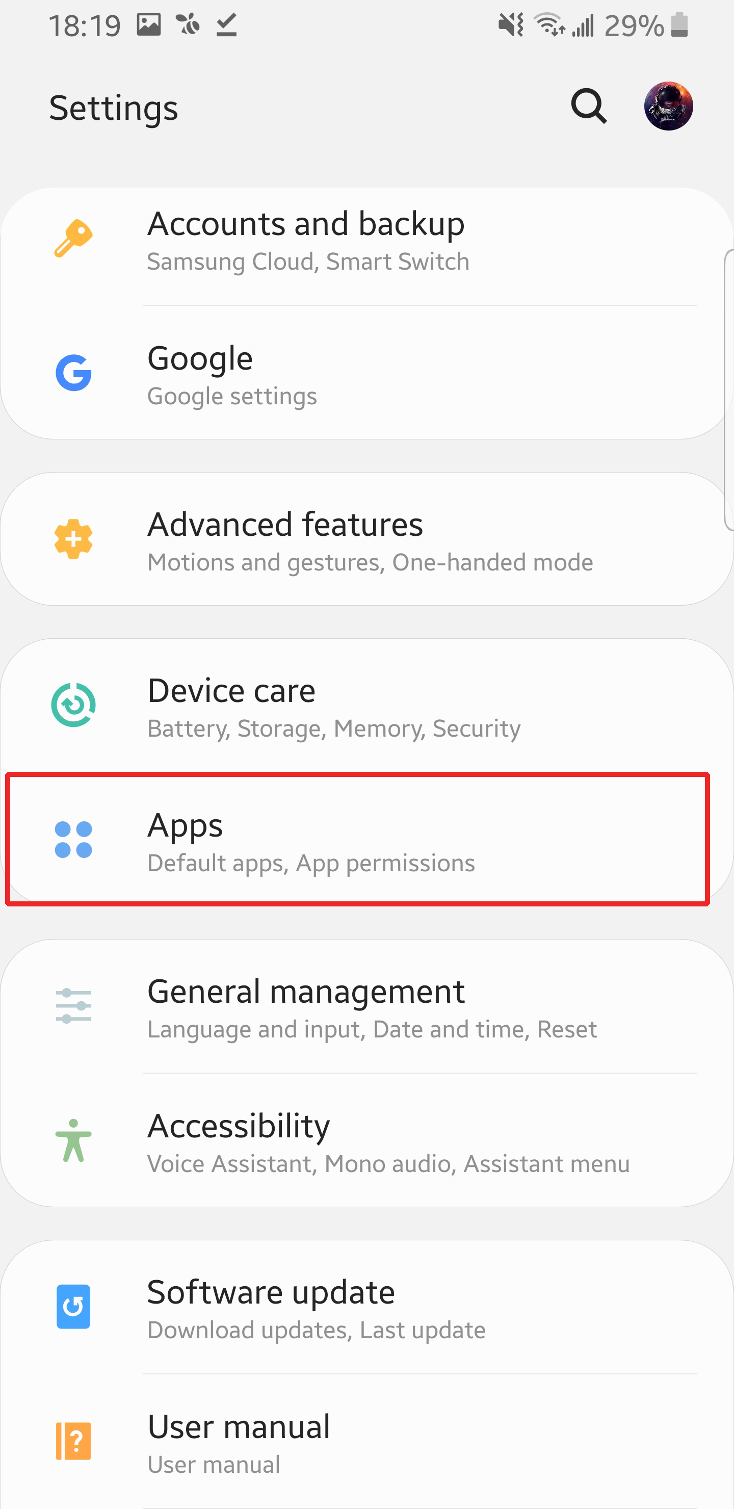 Acceso a la Configuración de Aplicaciones en Dispositivo Android